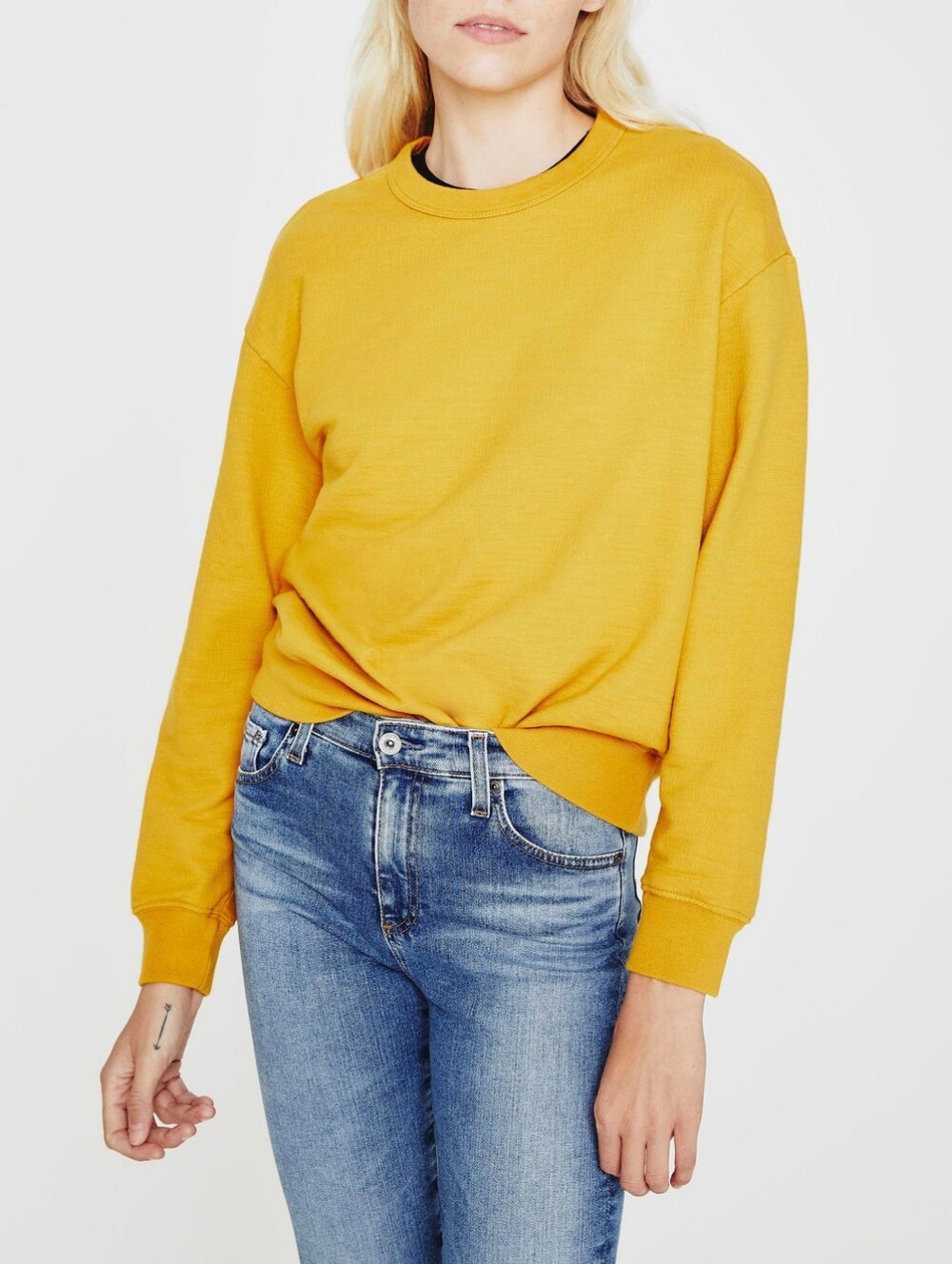AG Jeans Modern Copper Nova Crew Relaxed Sweatshirt Size Small